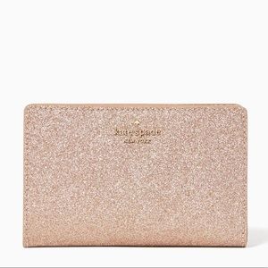 Kate Spade Rose Gold Glitter Wallet